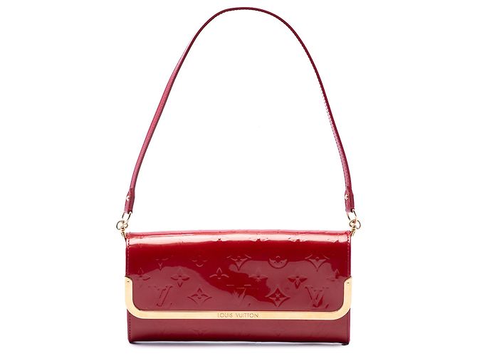 Louis Vuitton Red Monogram Vernis Rossmore MM Roja