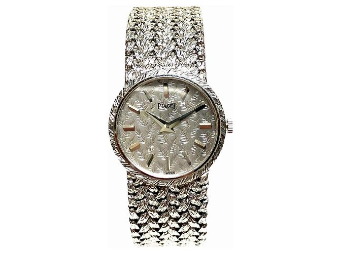 Relógio de pulso Piaget em ouro branco com corda manual