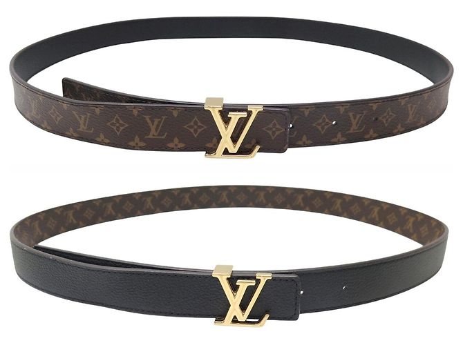 NUEVO CINTURÓN LOUIS VUITTON ICONIC LV MONOGRAM LOGO REVERSIBLE M0570 T90