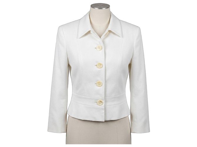 Versus Gianni Versace White Cotton Jacket
