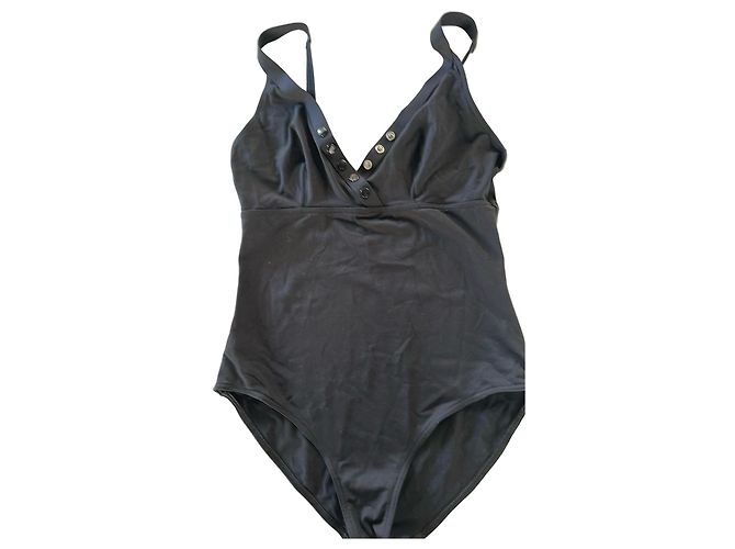 Traje de baño de una pieza Eres negro con botones