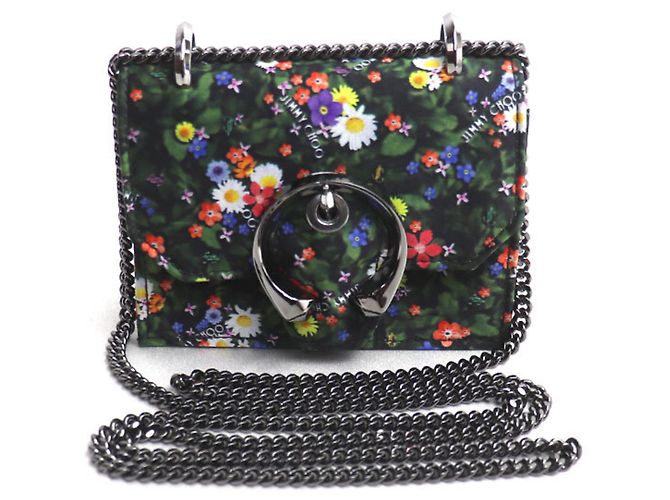 Bolsa de Ombro Mini Paris Flower Jimmy Choo Multicor