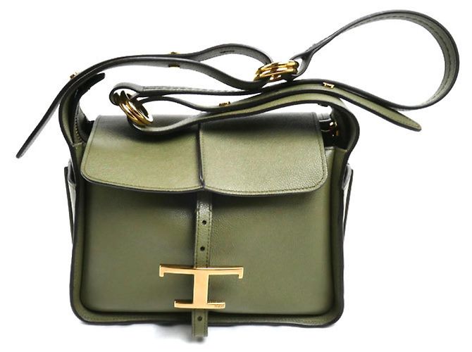 Bolsa Mini Messenger T-Timeless da Tod's Verde Verde oliva