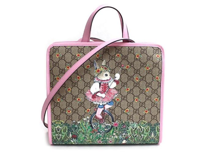 Borsa Tote e a tracolla 2-Way per bambini Gucci Higuchi Yuuko Beige