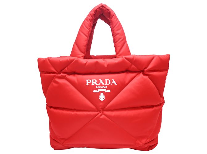 Bolso Tote Prada de Re-Nylon acolchado Roja