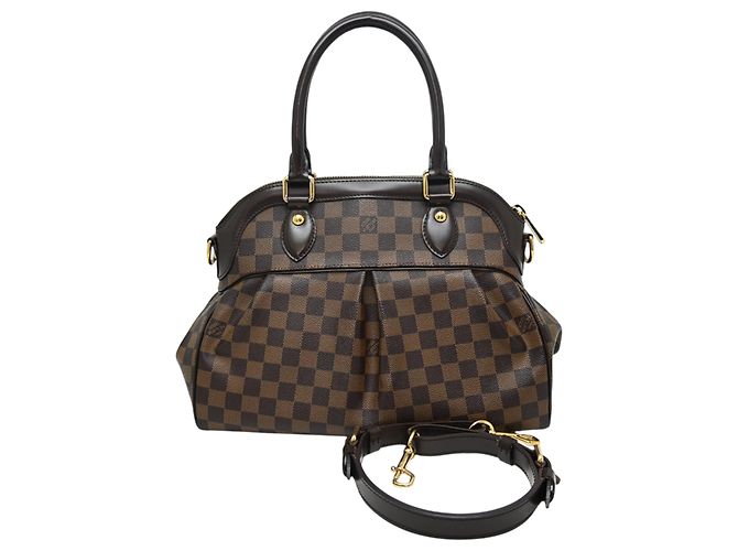 Borsa Louis Vuitton Trevi PM Marrone Damier ebene