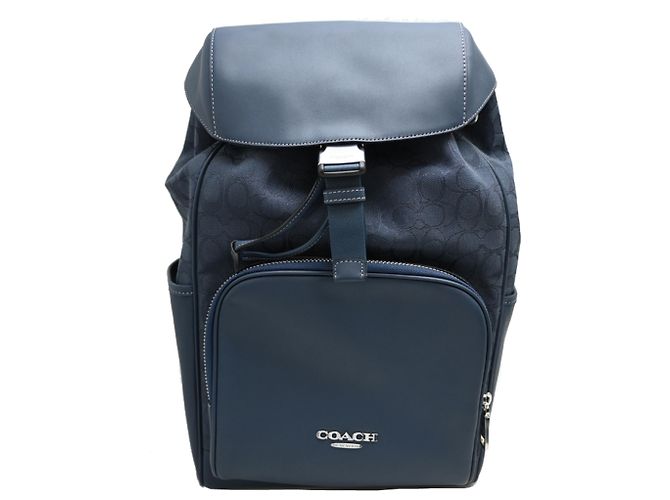 Coach Signature Navy Backpack Navy blue