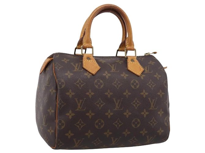 LOUIS VUITTON Monogram Speedy 25 Hand Bag M41528 LV Auth 201331 Monogramma