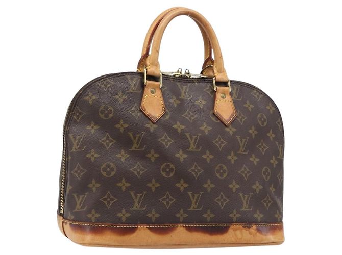 Bolsa de mão LOUIS VUITTON Monogram Alma PM M53151 LV Auth BA15699 Monograma
