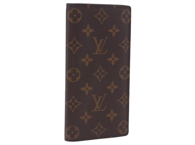 LOUIS VUITTON Monogram Portefeuille Braza Long Wallet M66540 LV Auth 203096