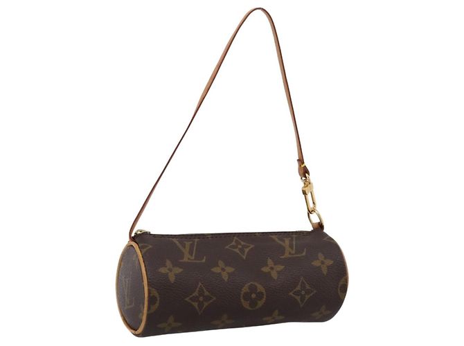 LOUIS VUITTON Monogram Papillon Pouch LV Auth BA15730 Monogramm
