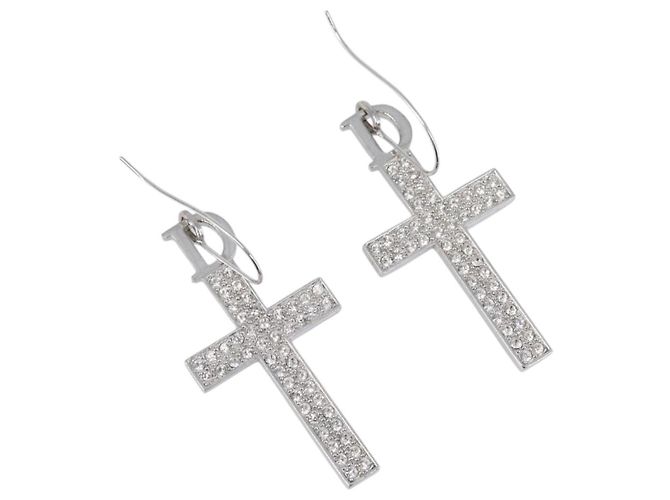 Christian Dior Pierce Metal Silver Auth SW2847 Argento
