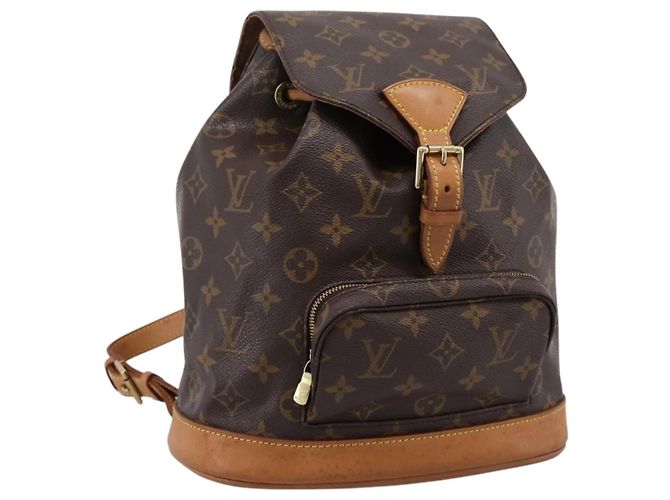 LOUIS VUITTON Monogram Montsouris MM Backpack M51136 LV Auth ka6125A