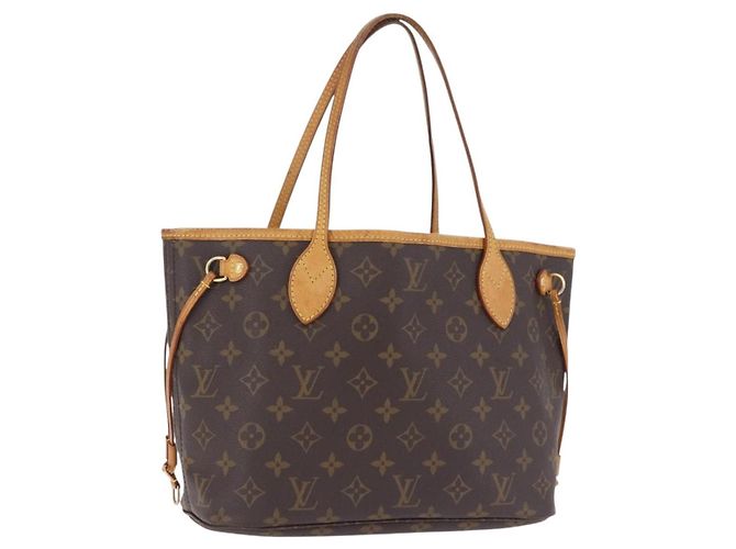 Saco Tote LOUIS VUITTON Monogram Neverfull PM M40155 LV Auth 203291A Monograma