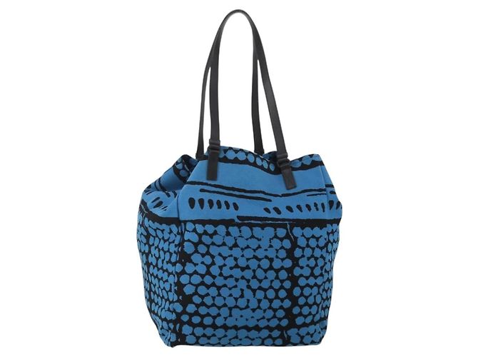 Borsa a mano BOTTEGA VENETA Canvas 2way Blue Auth bs36936