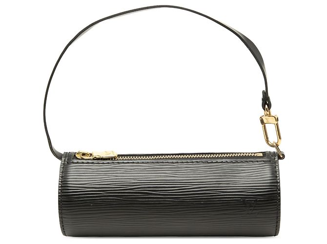 Borsa a mano Louis Vuitton Epi Pochette Papillon Nera Nero
