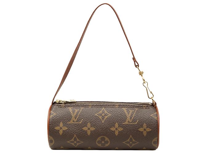 Louis Vuitton Monogram Papillon Pochette Handtasche Braun