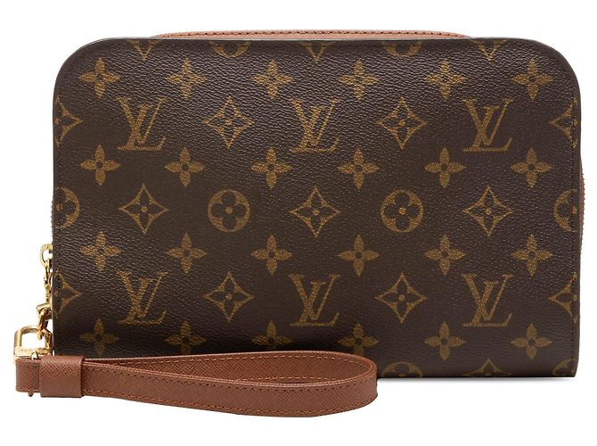 Louis Vuitton Monogram Orsay Clutch Bag Braun