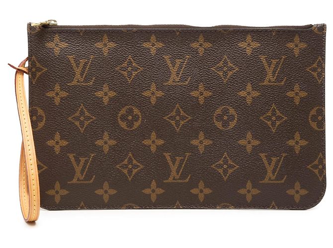 Pouch Louis Vuitton Monogram Neverfull MM Marrone
