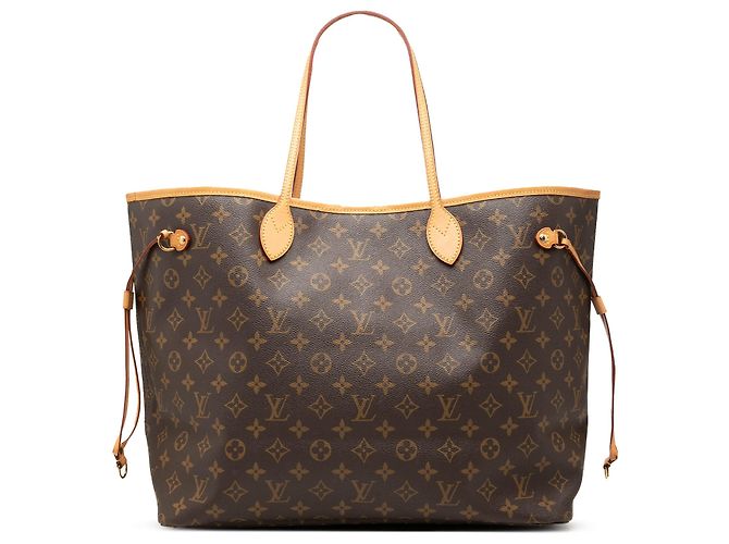 Borsa Tote Louis Vuitton Monogram Neverfull GM Marrone