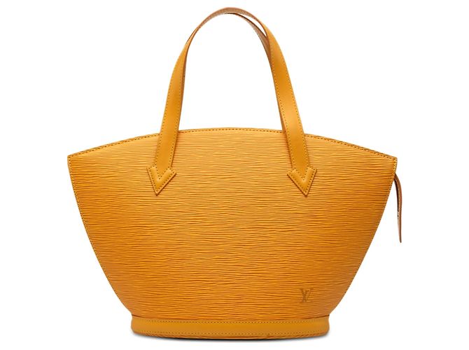 Bolsa de mão Louis Vuitton Epi Saint Jacques PM Amarela com alça curta Amarelo