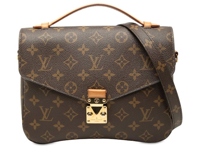 Borsa Louis Vuitton Monogram Pochette Metis Marrone