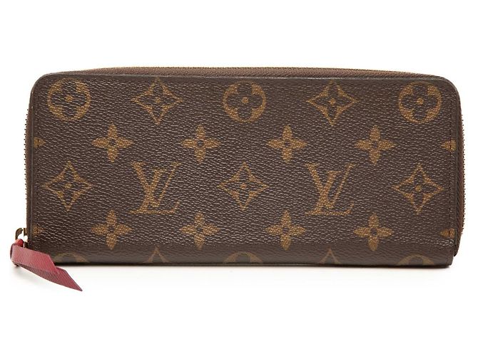 Brown Louis Vuitton Monogram Clemence Long Wallet
