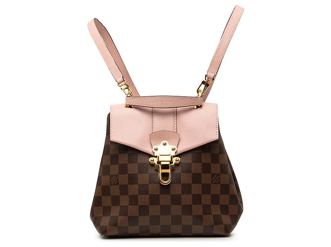 Louis Vuitton Damier Ebene Clapton Rucksack Braun