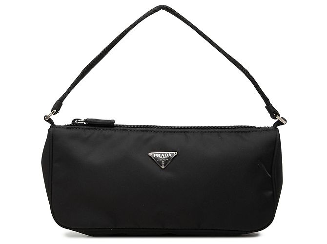 Borsa a tracolla Pochette Prada Tessuto Nera Nero