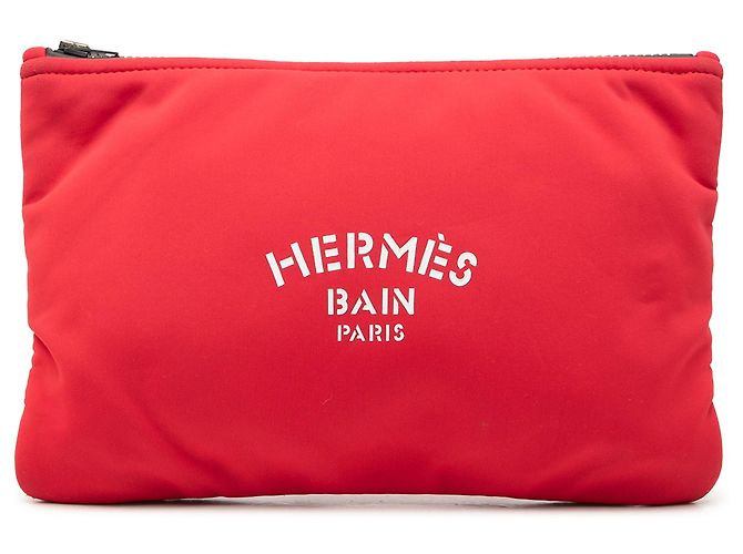 Custodia Hermès Neobain Medium in neoprene rosso