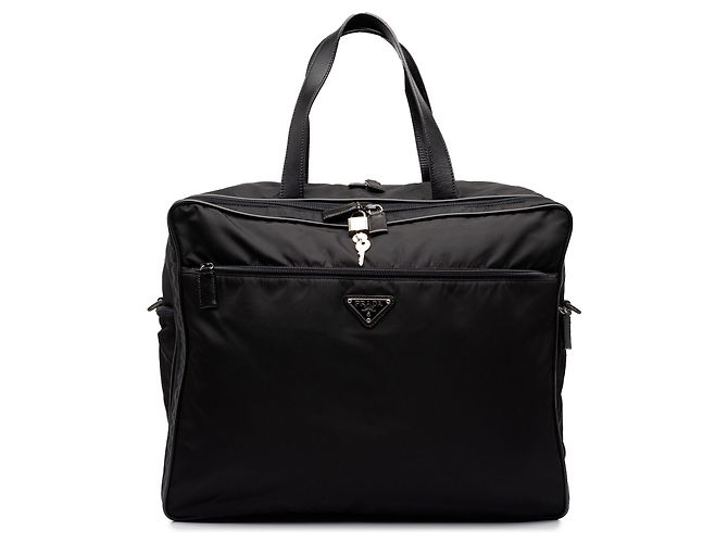 Prada Tessuto Reisetasche Schwarz