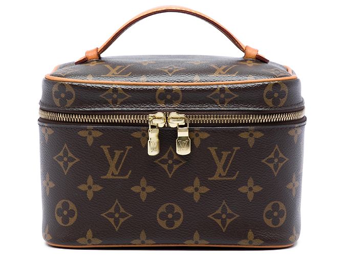 Cannes Louis Vuitton Monogram Nice Mini Vanity Case braun