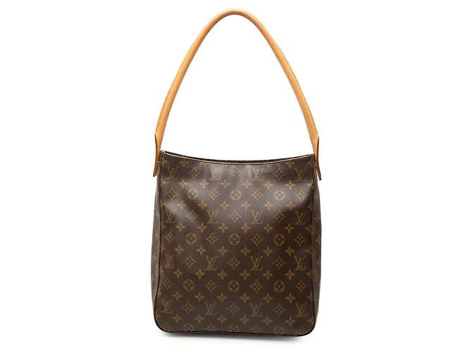 Borsa a tracolla Louis Vuitton Monogram Looping GM Marrone