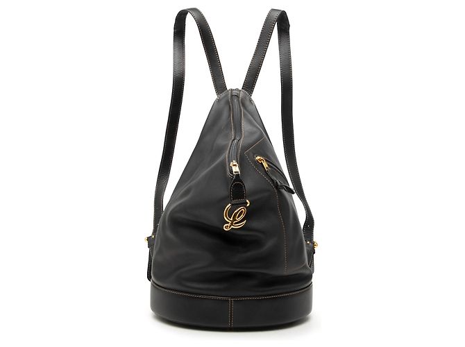 Zaino Anton LOEWE in pelle nera Nero