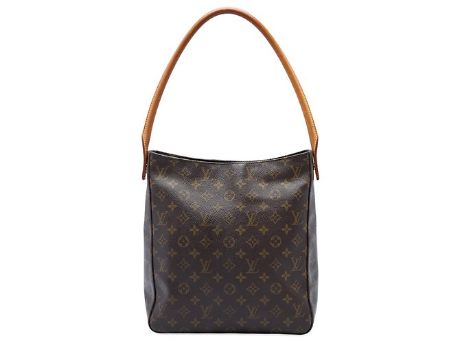 Borsa a tracolla Louis Vuitton Monogram Looping GM Marrone
