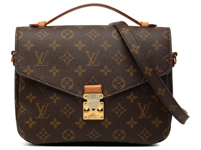 Borsa Louis Vuitton Monogram Pochette Metis Marrone