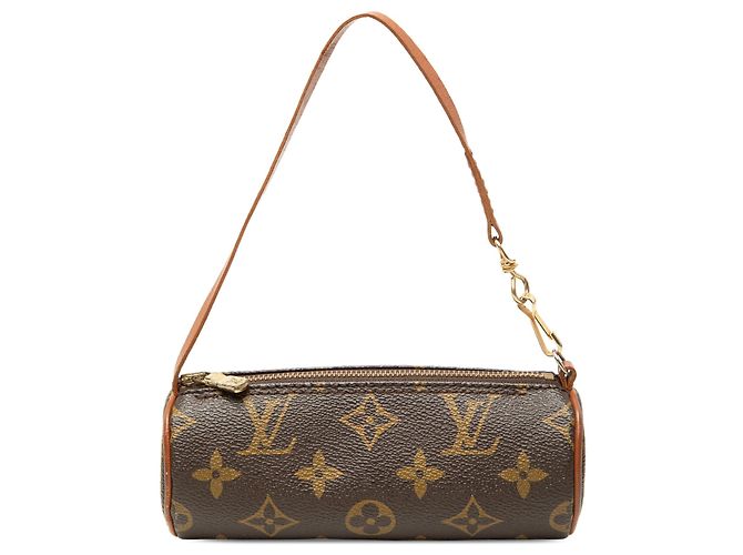 Louis Vuitton Monogram Papillon Pochette Handtasche Braun