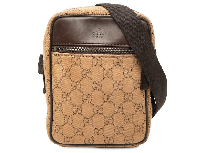Borsa a tracolla Gucci GG Canvas marrone