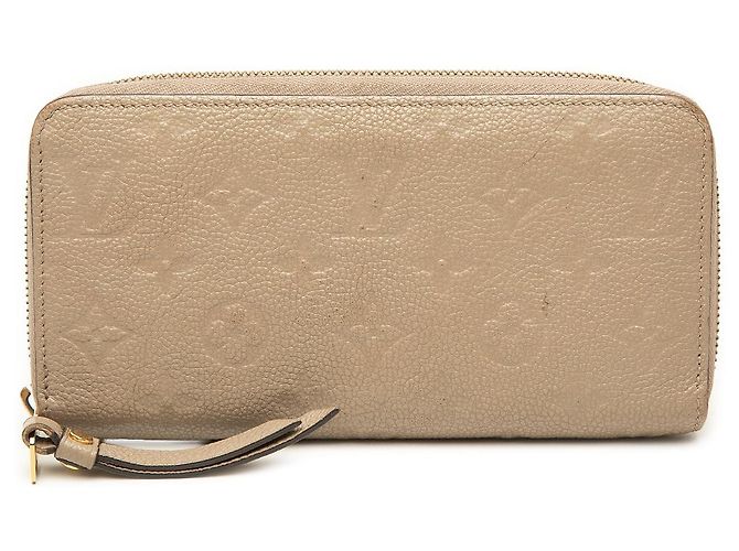 Portafoglio lungo Zippy Louis Vuitton Monogram Empreinte Beige