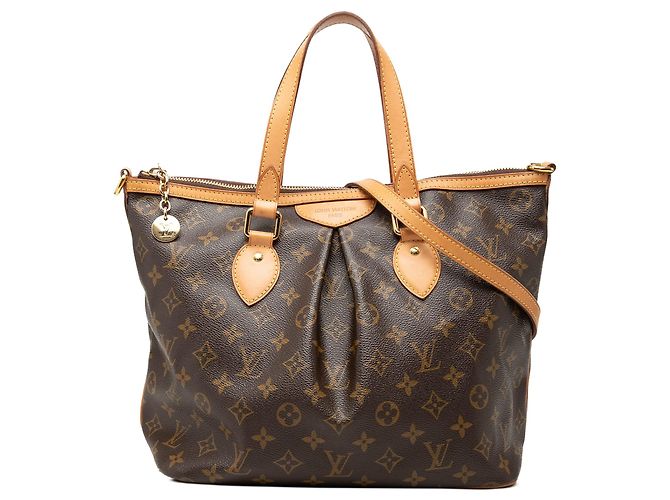 Borsa Satchel Louis Vuitton Monogram Palermo PM Marrone