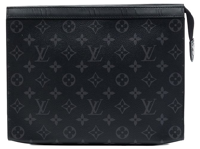 Louis Vuitton Monogram Eclipse Pochette Voyage MM Clutch Tasche Schwarz