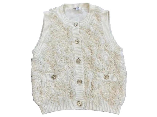 Chanel Linen Top Multi Color Size 38 Multiple colors