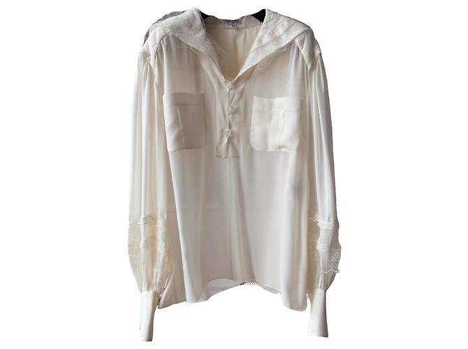 Chanel Silk Top Multi Color Size 38 Multiple colors