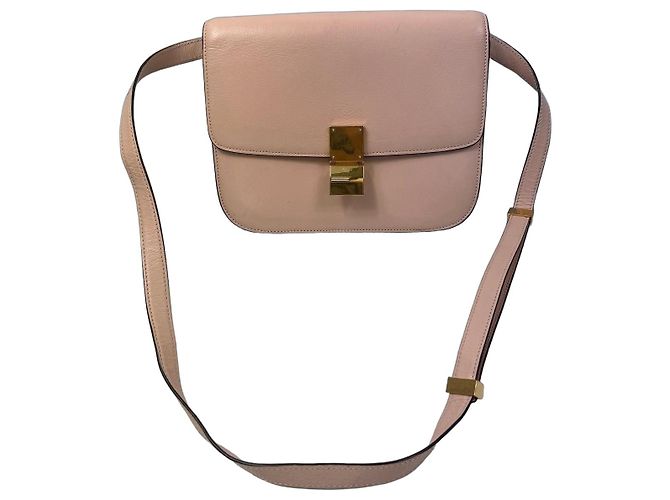 Céline Borsa Box Celine classic medium rosa Beige