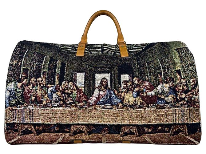 LOUIS VUITTON KEEPALL 60 - A Última Ceia (Léonard de Vinci) Marrom Multicor