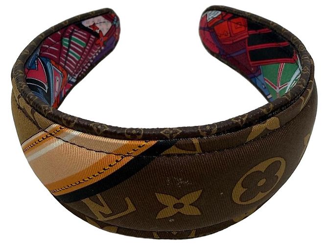 Banda de Cabelo Louis Vuitton Monogram Marrom Multicor Monograma