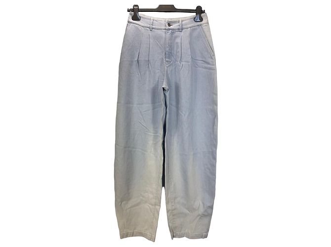 Autre Marque FRAME Misty Wide Leg Jeans Light Wash Azul claro