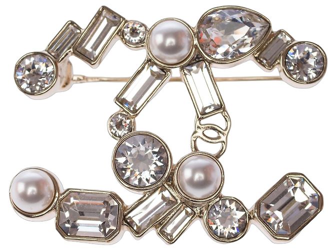 Joias CHANEL CC em Metal Prateado - 103907 Prata
