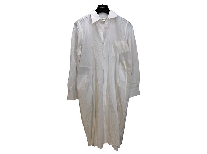 Comme Des Garcons Vestido camisa oversized de algodón blanco Comme des Garçons
