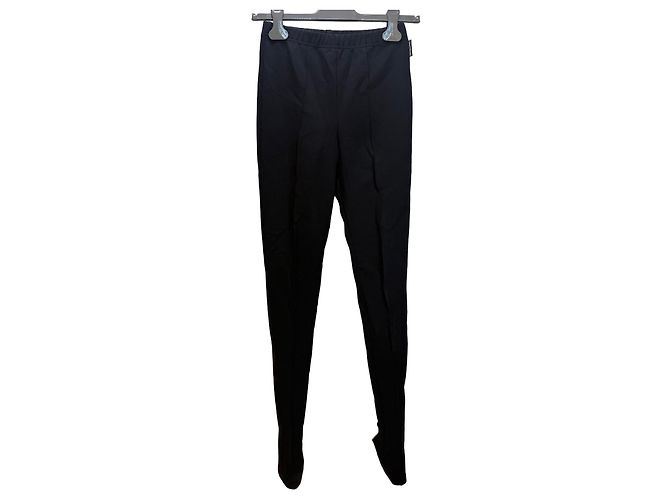 Balenciaga Black Steigbügel-Leggings Schwarz